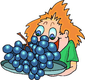Cliparts Eten en drinken Druiven 