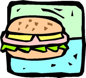 Cliparts Eten en drinken Hamburgers 