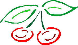 Cliparts Eten en drinken Kersen 
