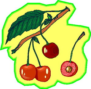 Cliparts Eten en drinken Kersen 