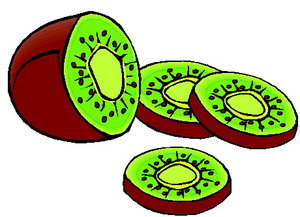 Cliparts Eten en drinken Kiwi 