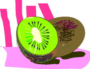 Cliparts Eten en drinken Kiwi 