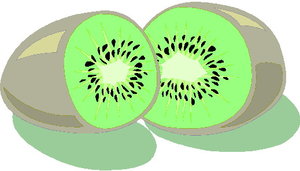 Cliparts Eten en drinken Kiwi 