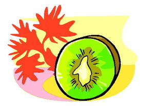 Cliparts Eten en drinken Kiwi 