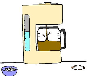Cliparts Eten en drinken Koffie en thee Koffiezetapparaat