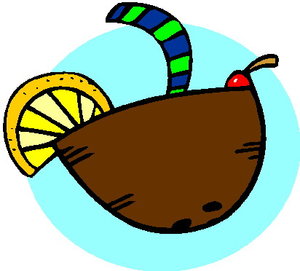 Cliparts Eten en drinken Kokosnoot 