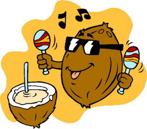 Cliparts Eten en drinken Kokosnoot 