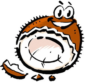 Cliparts Eten en drinken Kokosnoot 