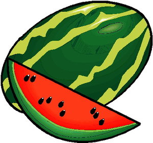 Cliparts Eten en drinken Meloen 
