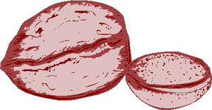 Cliparts Eten en drinken Noten Walnoot