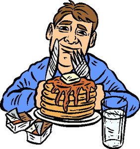 Cliparts Eten en drinken Pannenkoeken 