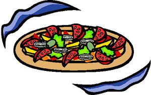 Cliparts Eten en drinken Pizza 