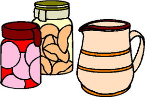 Cliparts Eten en drinken Potten 