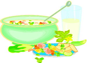 Cliparts Eten en drinken Soep 
