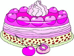 Cliparts Eten en drinken Taart 