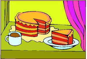 Cliparts Eten en drinken Taart 
