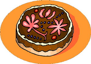Cliparts Eten en drinken Taart 