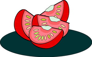 Cliparts Eten en drinken Tomaat 