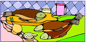 Cliparts Eten en drinken Vis 
