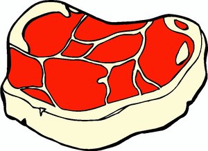 Cliparts Eten en drinken Vlees 