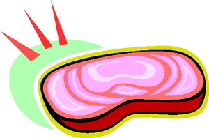 Cliparts Eten en drinken Vlees 