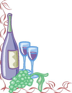 Cliparts Eten en drinken Wijn 
