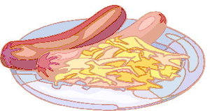 Cliparts Eten en drinken Worst 