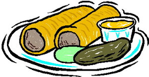 Cliparts Eten en drinken Worst 