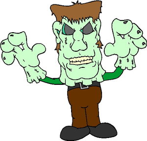 Cliparts Fantasie Frankenstein 