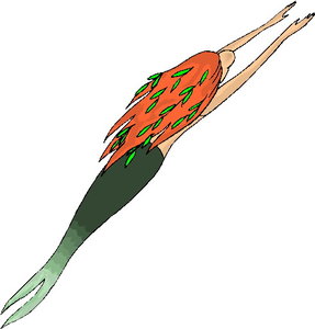 Cliparts Fantasie Zeemeerminnen 