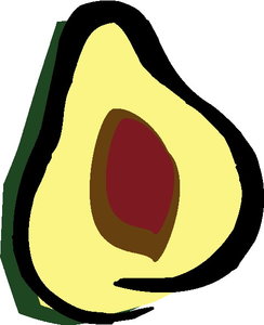 Cliparts Fruit Avocados 