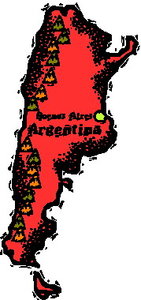 Cliparts Geografie Argentinie 