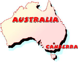 Cliparts Geografie Australie 