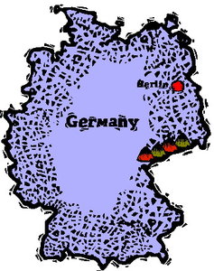 Cliparts Geografie Duitsland 