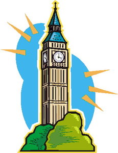 Cliparts Geografie Engeland Big Ben Londen