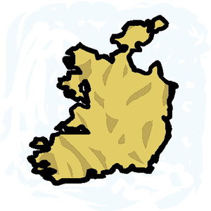 Cliparts Geografie Ierland 