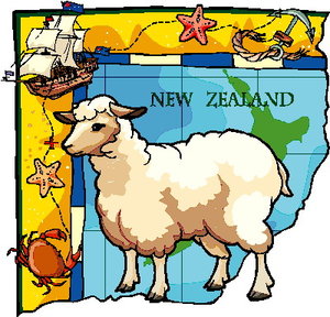 Cliparts Geografie Nieuw zeeland 