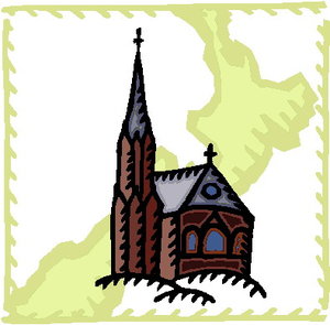 Cliparts Geografie Nieuw zeeland Kerk