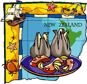 Cliparts Geografie Nieuw zeeland 