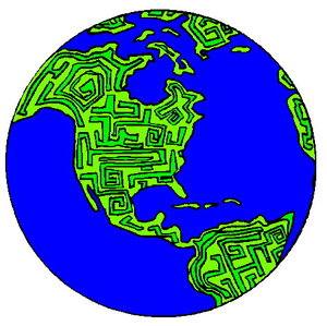 Cliparts Geografie Wereldbollen 