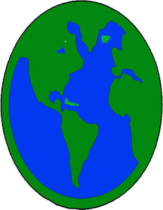 Cliparts Geografie Wereldbollen 