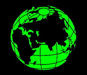 Cliparts Geografie Wereldbollen 