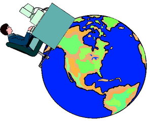 Cliparts Geografie Wereldbollen 