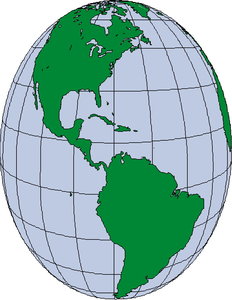 Cliparts Geografie Wereldbollen 