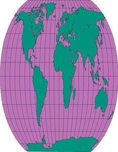 Cliparts Geografie Wereldbollen 