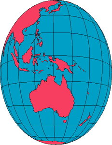 Cliparts Geografie Wereldbollen 