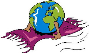 Cliparts Geografie Wereldbollen 