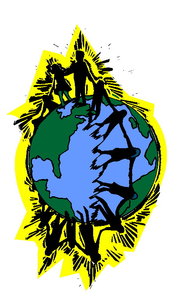Cliparts Geografie Wereldbollen 