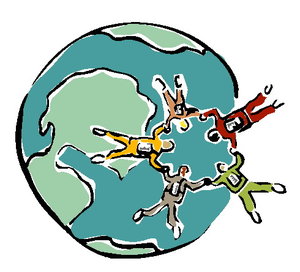 Cliparts Geografie Wereldbollen 