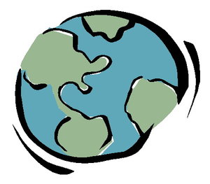 Cliparts Geografie Wereldbollen 
